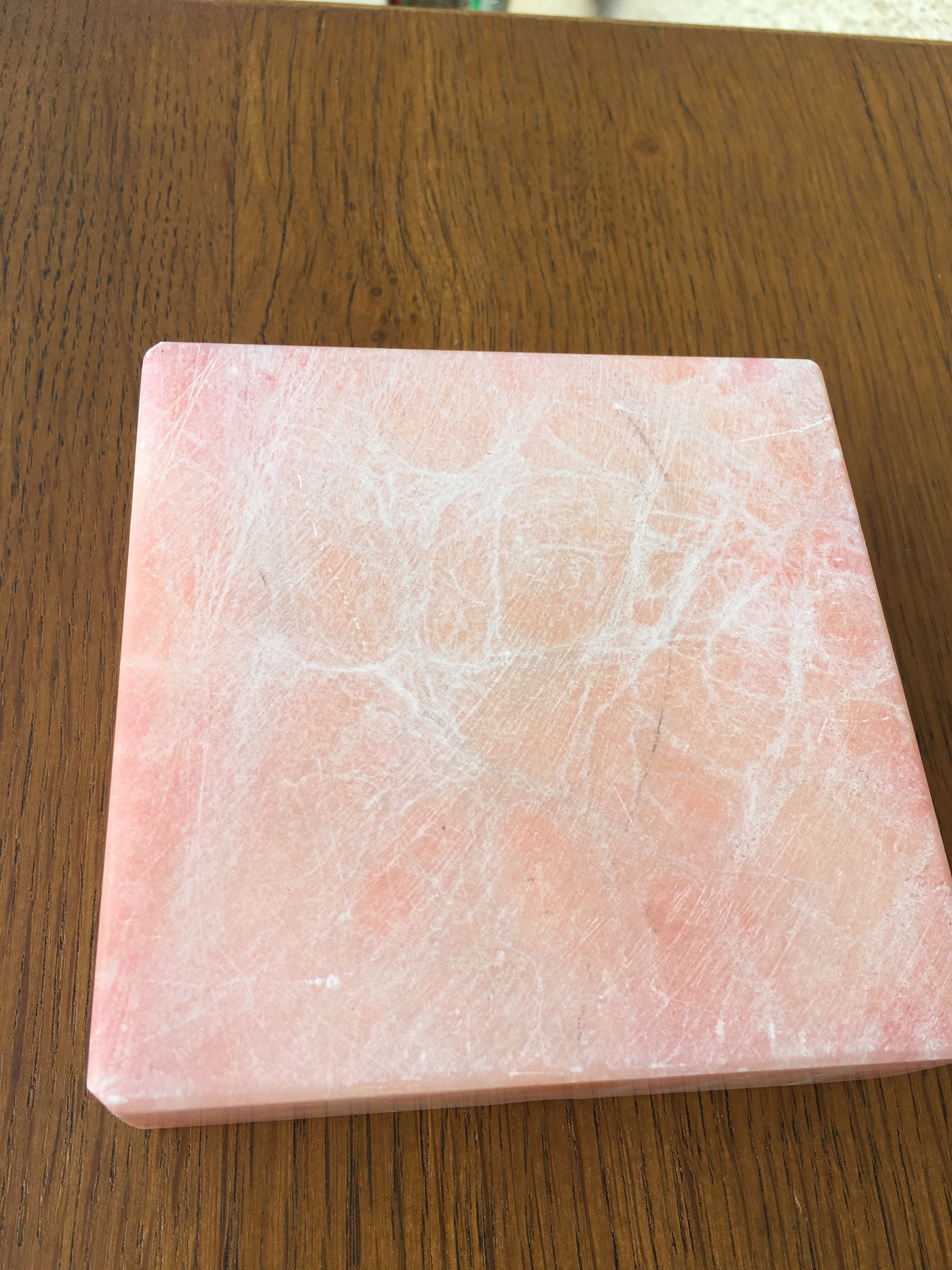 Pink marble ashtray