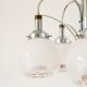 Chandelier Gaetano Sciolari, 5 lights, in Murano glass, Opaline and Amber, 1970.