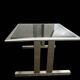 1970 brushed steel nesting tables