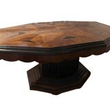 Art Deco dining table with marquetry