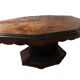 Art Deco dining table with marquetry