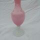 Vase in pink opaline H 24,5 cm