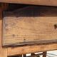 Restored antique farmhouse table, made entirely of solid oak.