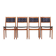 Set of four beech chairs, Danish design, 1970s, production: Denmark