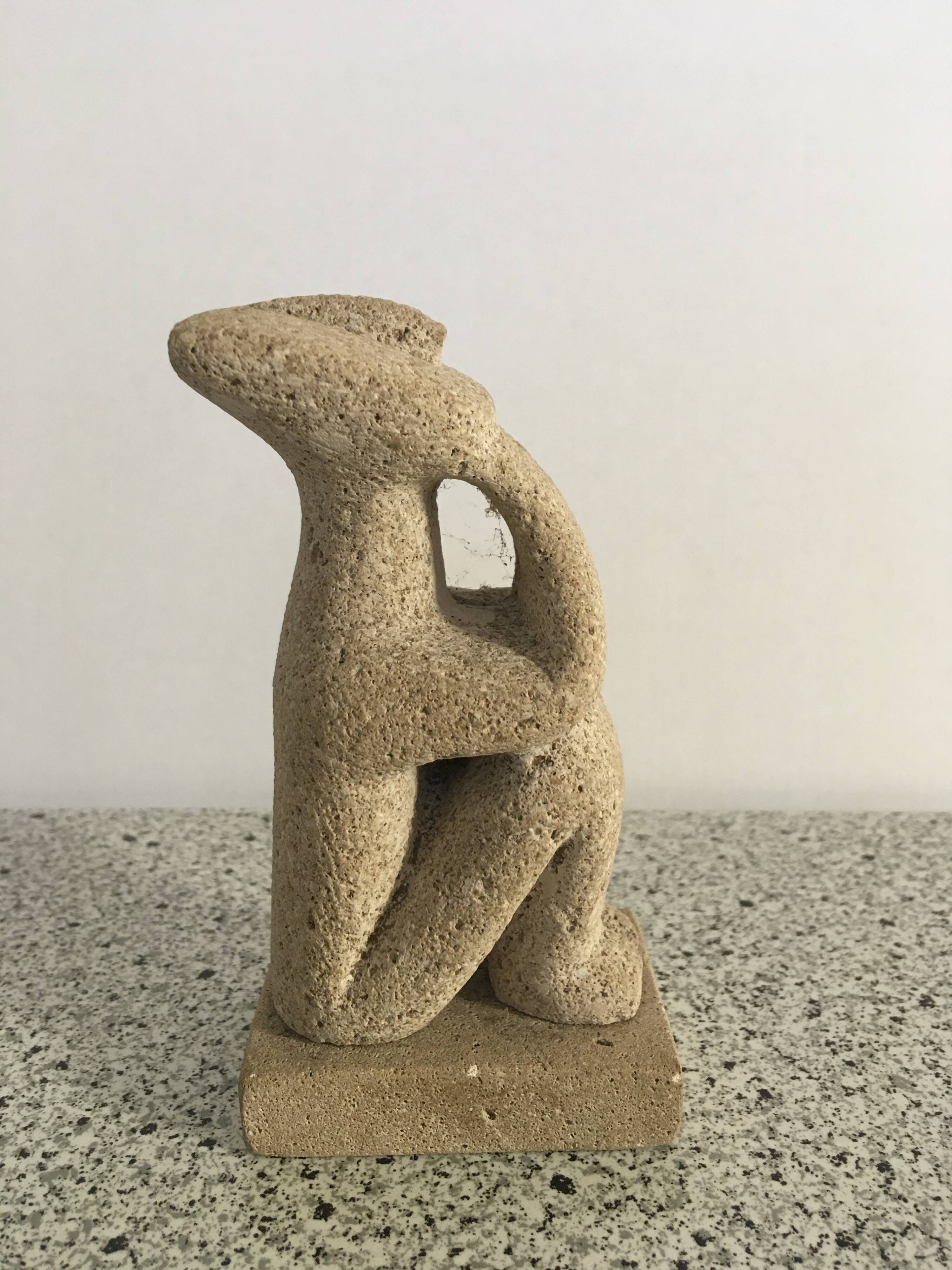 Sculpture the thinker cycladic art