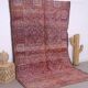 Purple Vintage Moroccan Rug 187 x 296 cm, Berber Handmade Wool Rug Bohemian