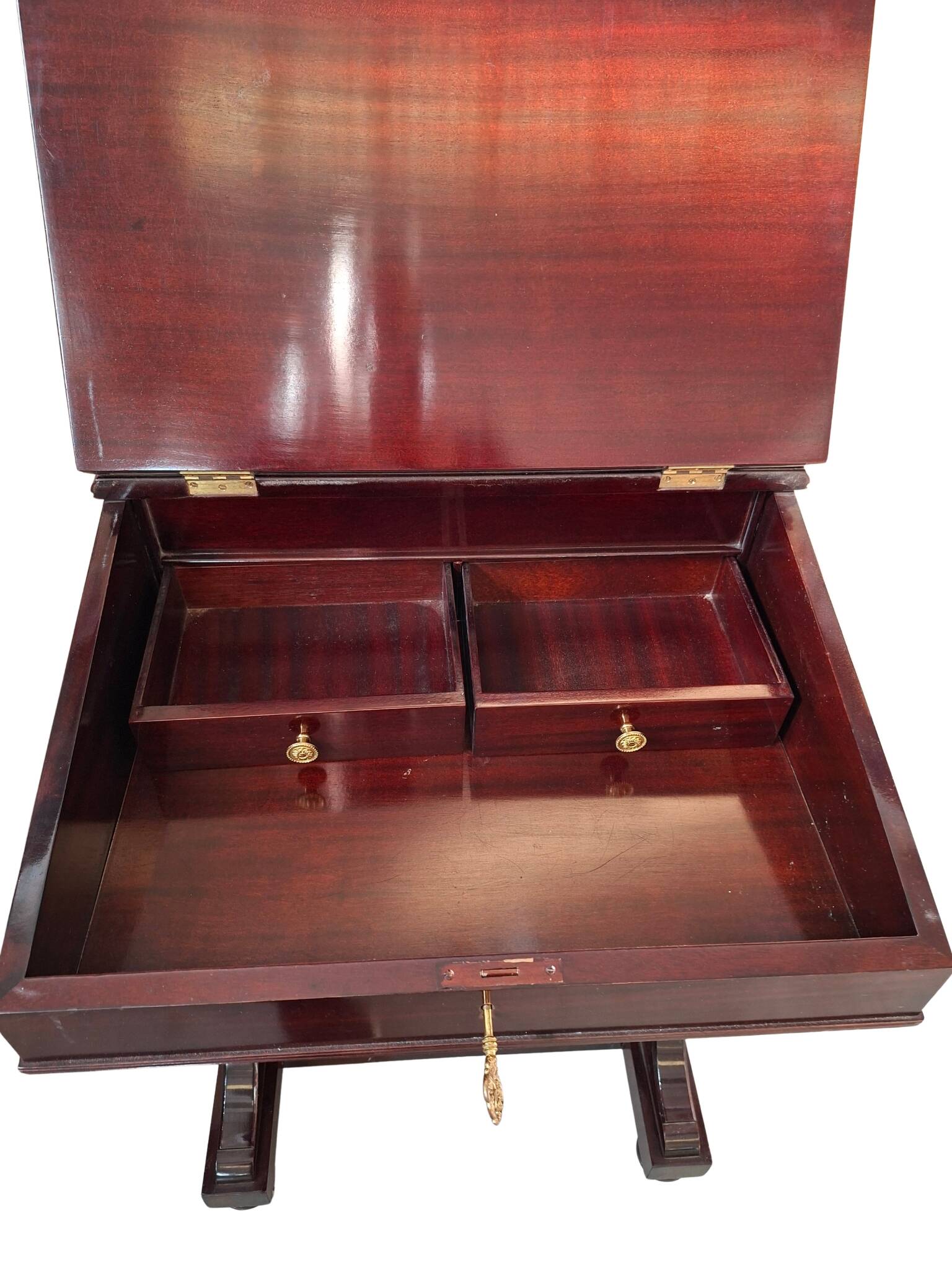 Élégant Bureau "Davenport" en Acajou