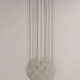 Kalmar 'Tulipan' Chandelier Pendant Light, Blown Glass, 1970