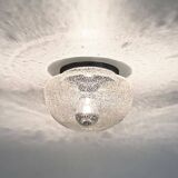 Transparent bubble glass ceiling lamp by peill & putzler, 1970s
