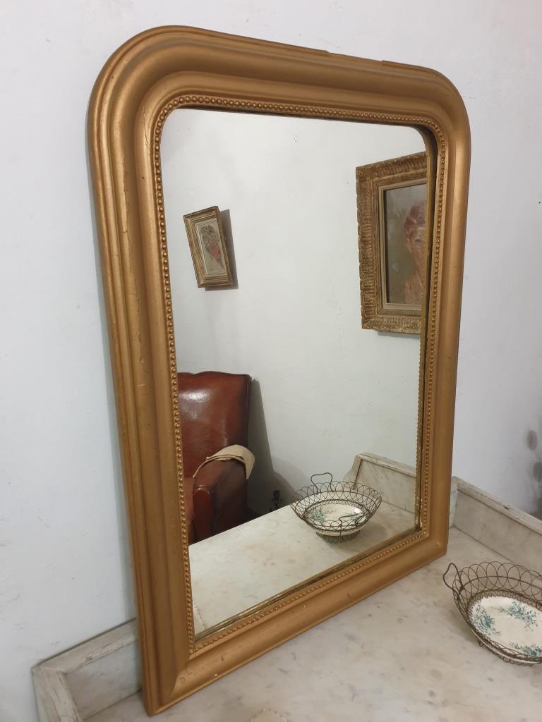 Louis Philippe mirror - Golden mirror - Old mirror