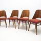 4 mid century dining chairs by Radomír Hofman, 1960´s, set of 4