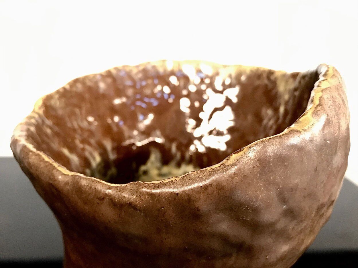 Sculptural studio ceramic art vase from Atelier Sorembe, Germany 1970s