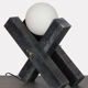 Wooden lamp by François Arnal, limited edition, 1992