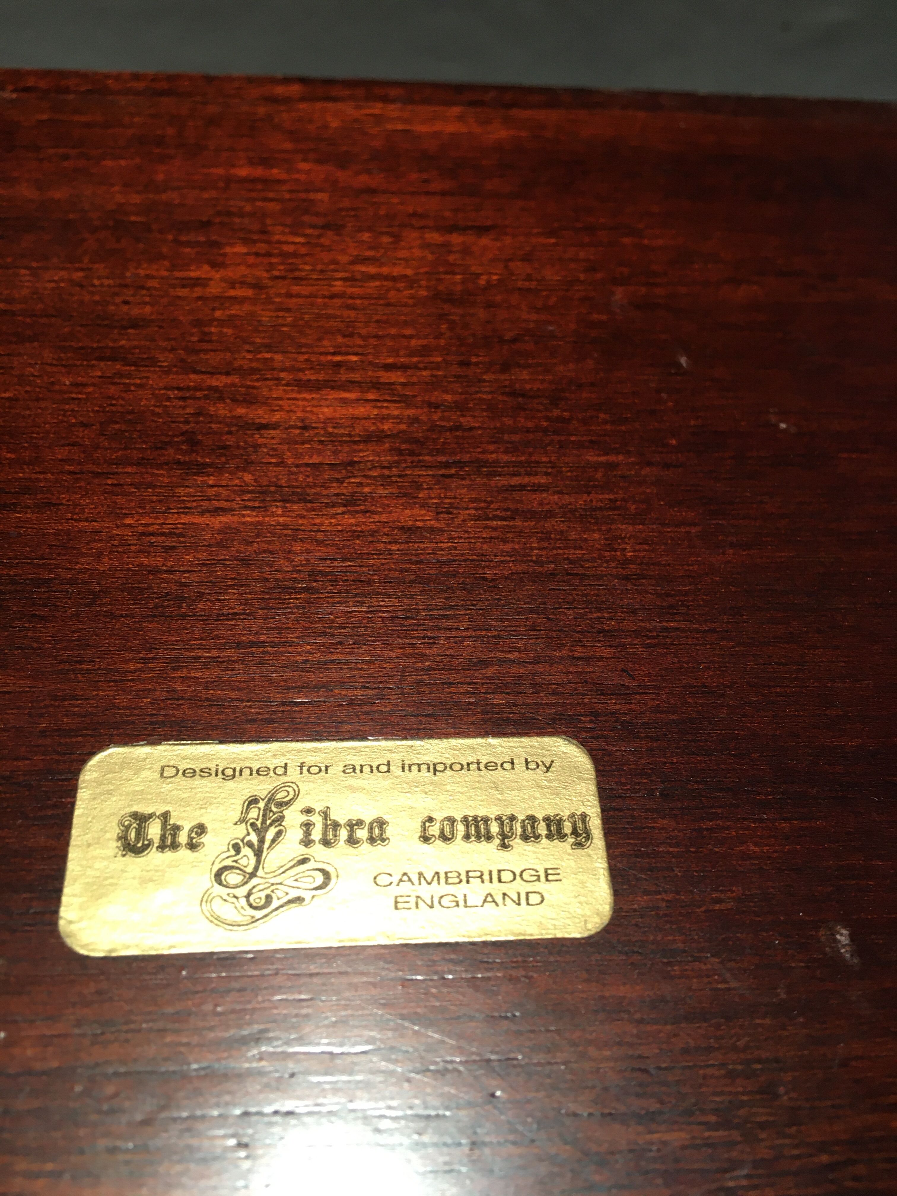 English-style mahogany desktop recycle bin