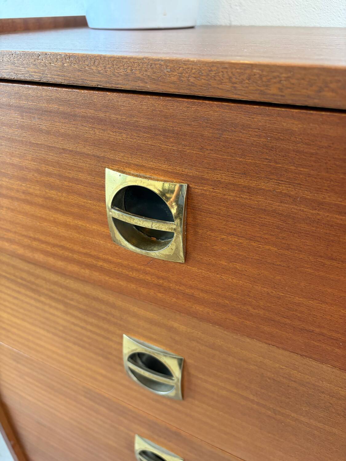 Vintage teak chest of drawers/commode