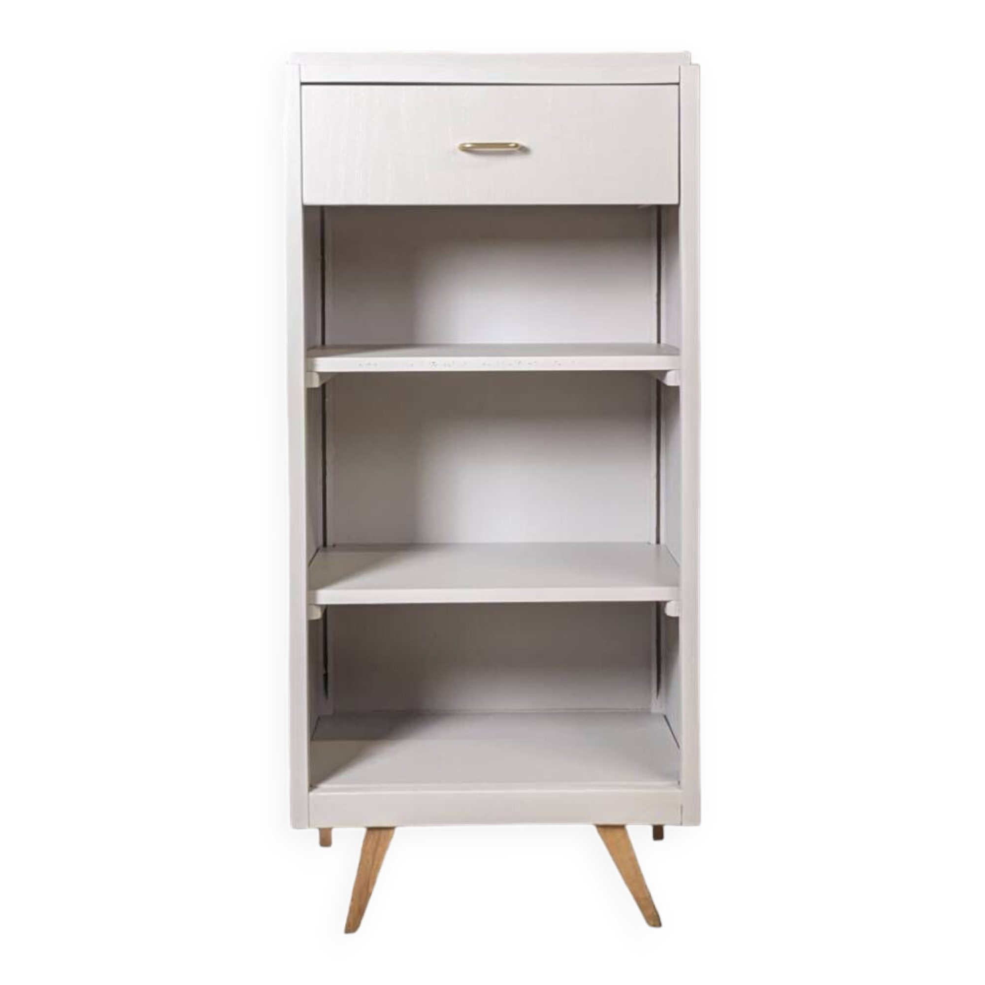 Meuble De Rangement Mural Blanc 79 Cm - 2 Compartiments + étagère, Pour Classeur, Bibliothèque, Chaussures