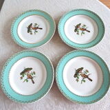 4 bird dessert plates