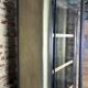 Bookcase/storage unit in patinated and black steel 1980