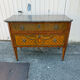 Louis XVI style commode in marquetry, 20th century – Marble top