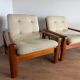 Pair of Scandinavian armchairs – 1970 - Attributed to EMC Mobel Denmark