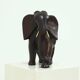 Large Mahogany Sculptural Elephant 1970s