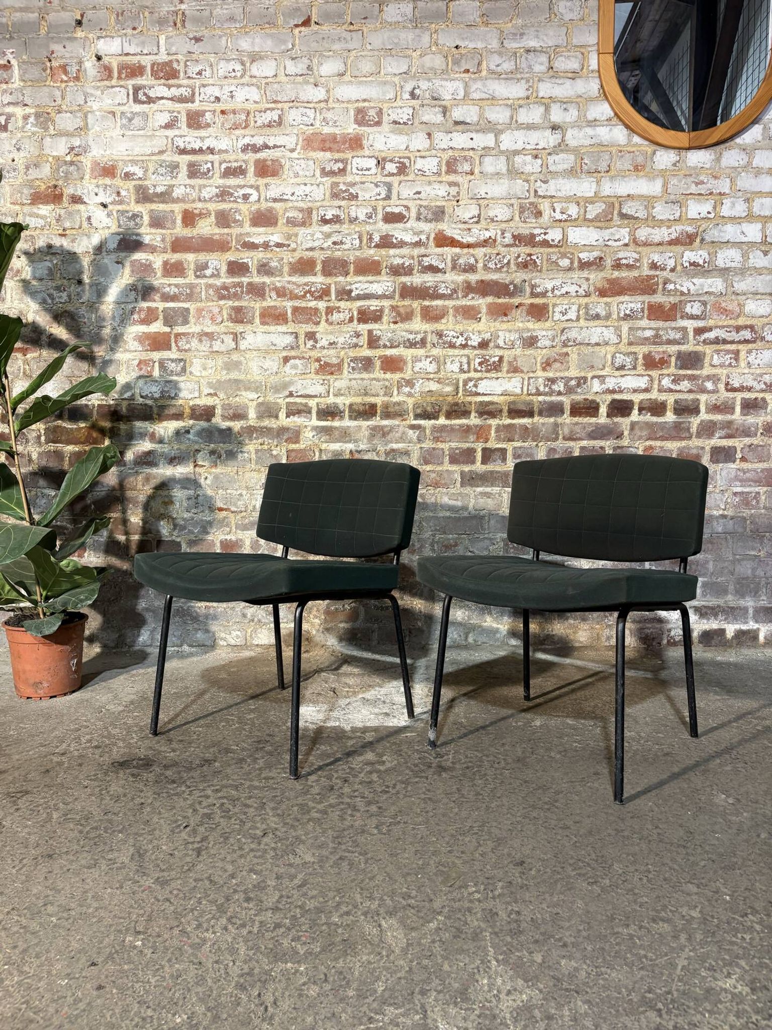 Pair of armchairs designed by Pierre Guariche for Meurop.