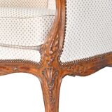Louis XV style wingback armchair