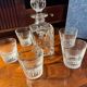Service à whisky Saint-Louis modèle Manhattan Carafe et 6 gobelets cristal