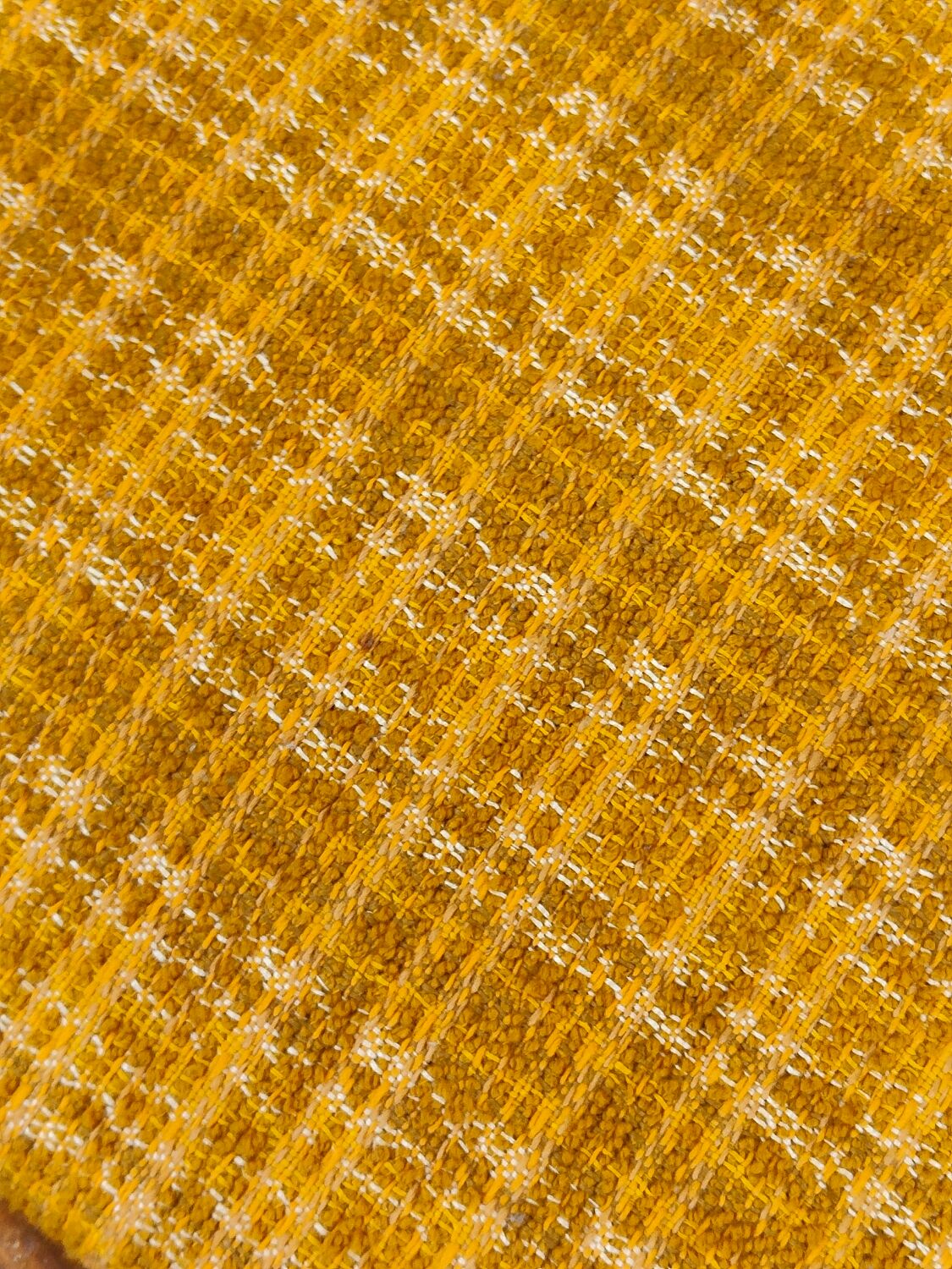 Suite of 4 Czech chairs wood and fabric Yellow "Univerzal" late 60