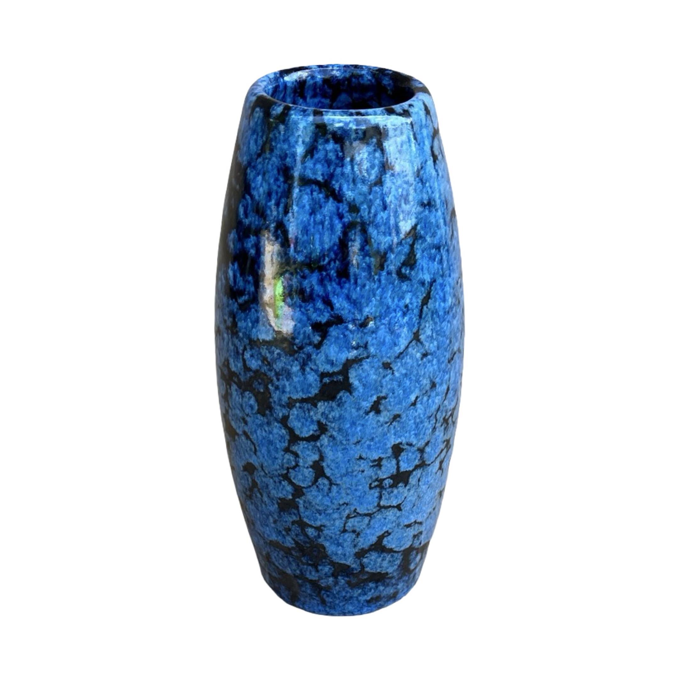 Scheurich 522-18 Fat Lava ceramic vase, Germany 1970s