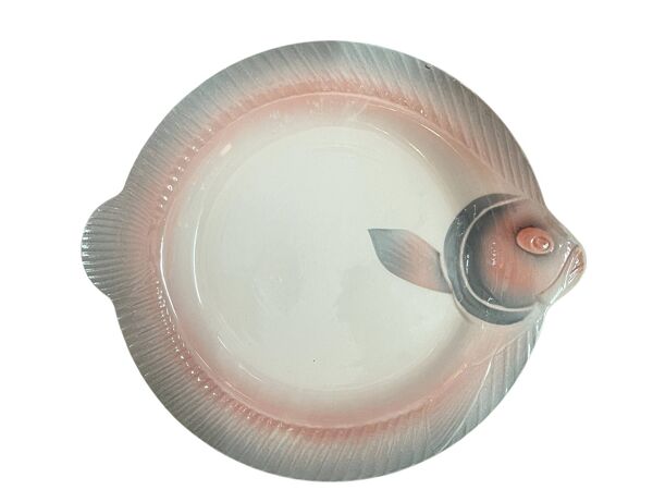 Sarreguemines Digoin, service à poisson 16 pièces art déco vers 1930