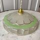 Pair of green granite glass suspensions 50-60s