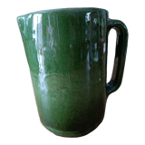 Glazed terracotta pitcher