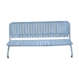 Slatted and folding garden bench