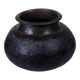 Tambe - Large patinated copper temple jar