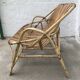Vintage rattan bench