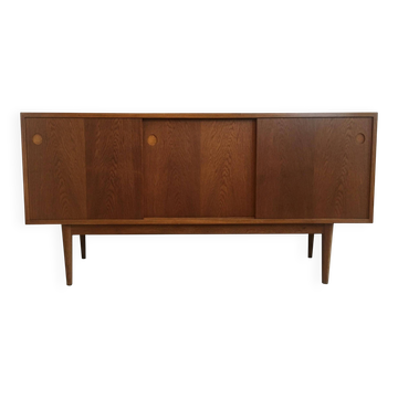 Scandinavian Modern Danish Sideboard, 1960s / Massive Oak