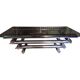 Willy Rizzo table 1970 chrome metal and glass