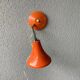 Desk or wall lamp metal orange vintage 60/70