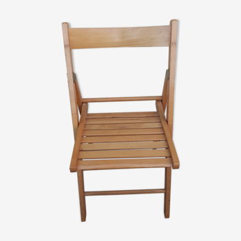 Folding chair blond wood