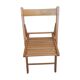 Chaise pliante bois blond