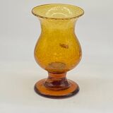 Vintage bubble glass vase / tealight holder, Avallon