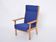 Chaise GE 181 moderne danoise du milieu du siècle, rembourrée, par Hans Wegner pour GETAMA