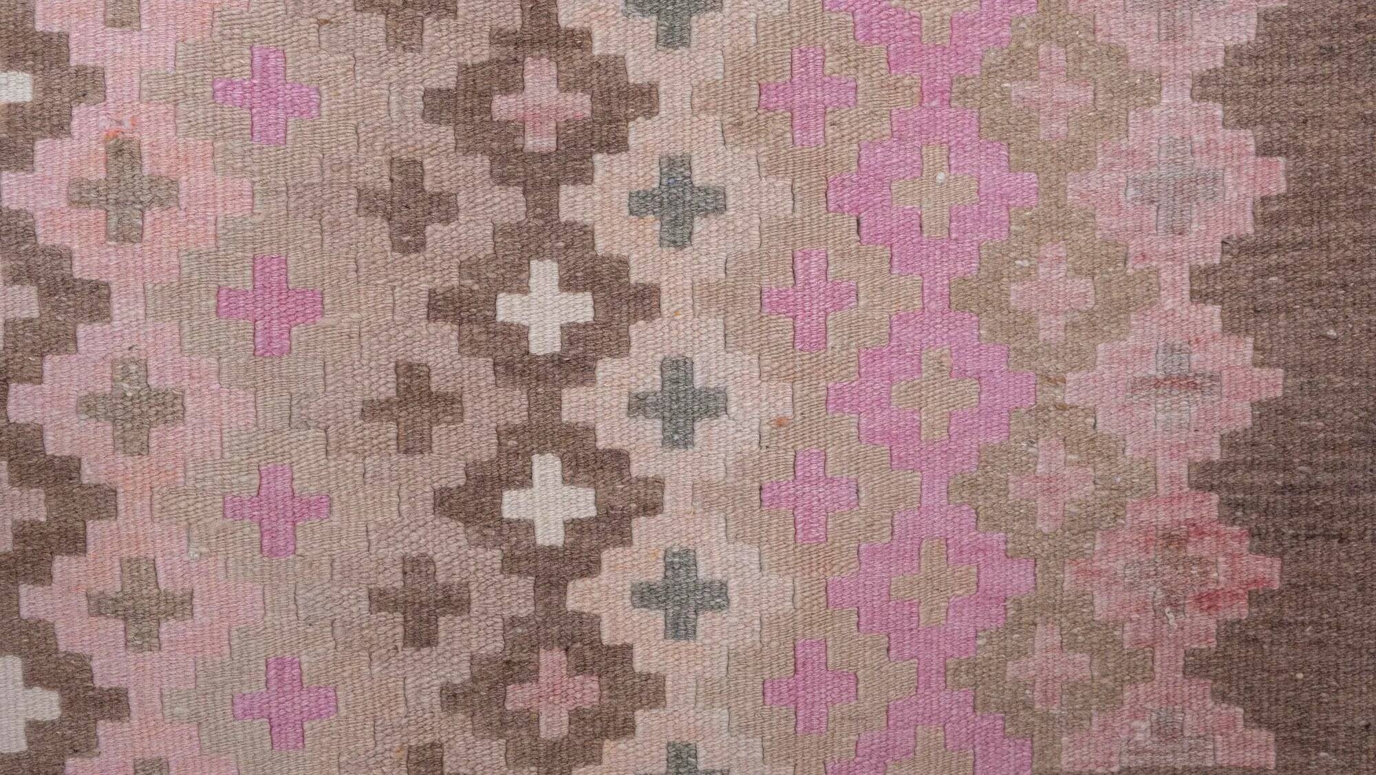 Vintage Turkish hallway rug 79x604 cm