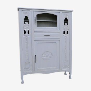 Jolie armoire en bois peint