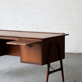 Writing desk by Louis Van Teeffelen for Wébé, Dutch design, 1950s