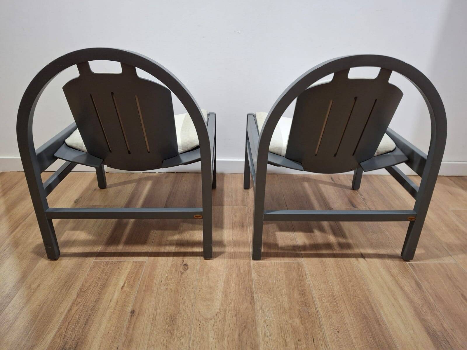 Pair of Baumann French Armchairs from the 1980s