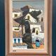 Huile sur toile originale – « Malaga, Espagne » par Tage Gavik – Signé