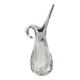 Vase soliflore en verre cristallin, par Flavio Poli pour Art Vannes France. Haut 32 cm