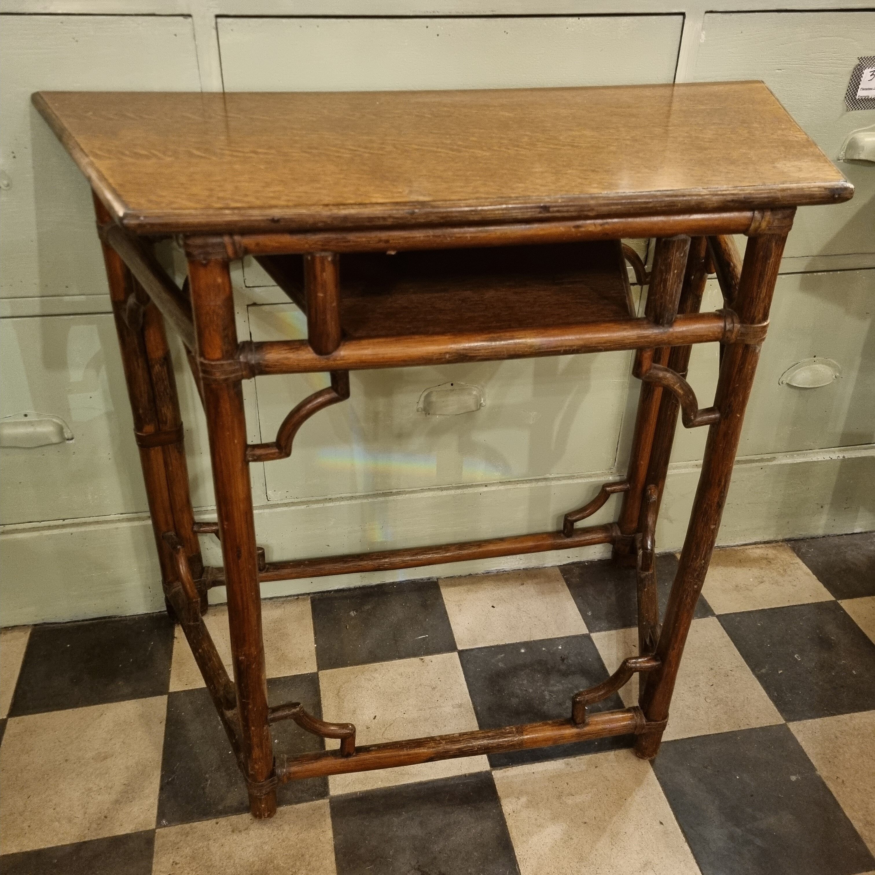 Console trapèze bambou 1900